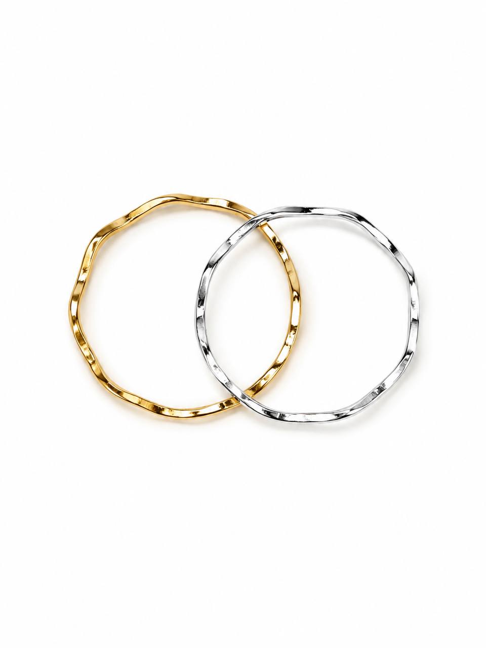 Silver Trinity Wave Ring