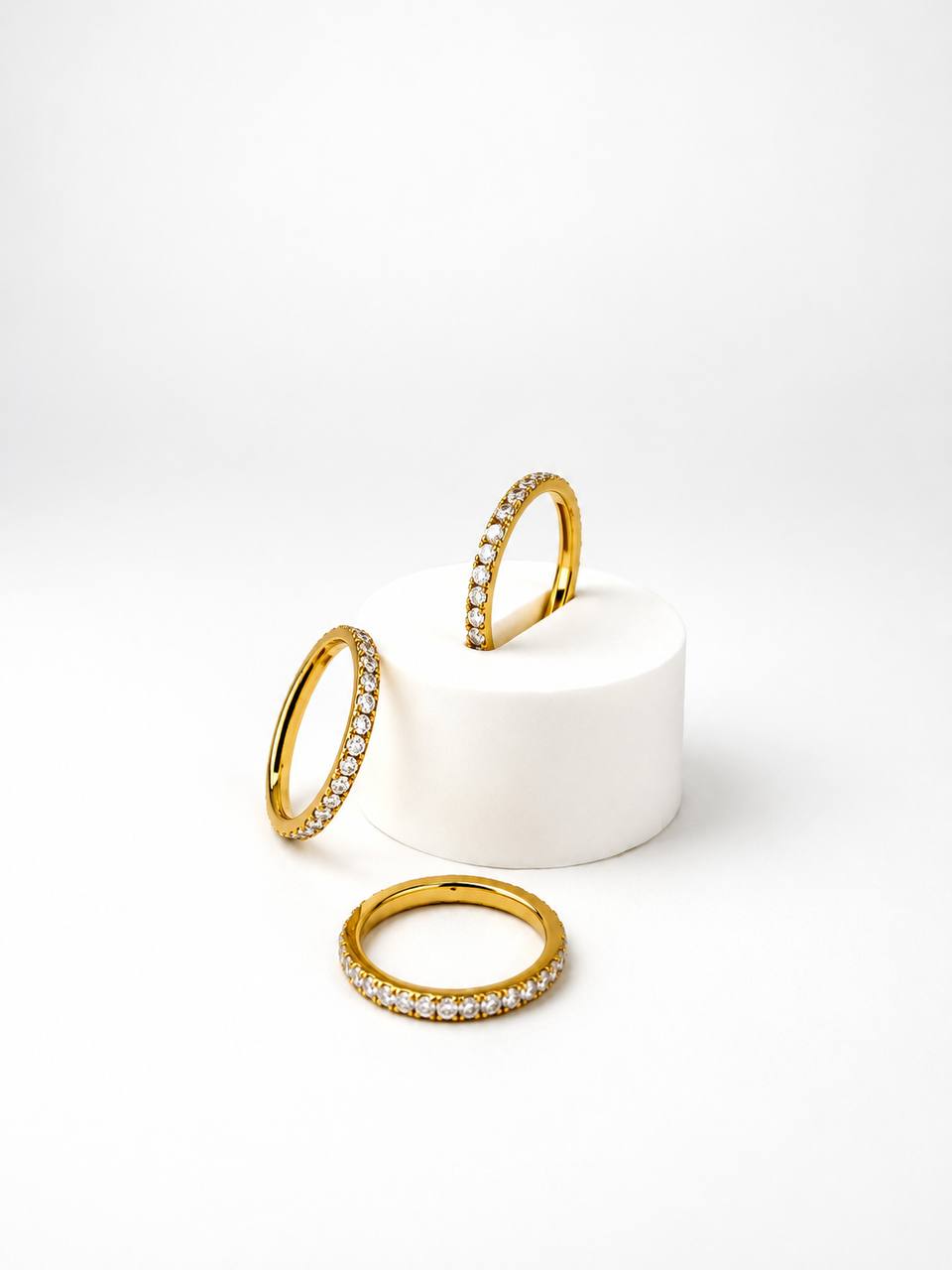 Crystal Eternity Ring