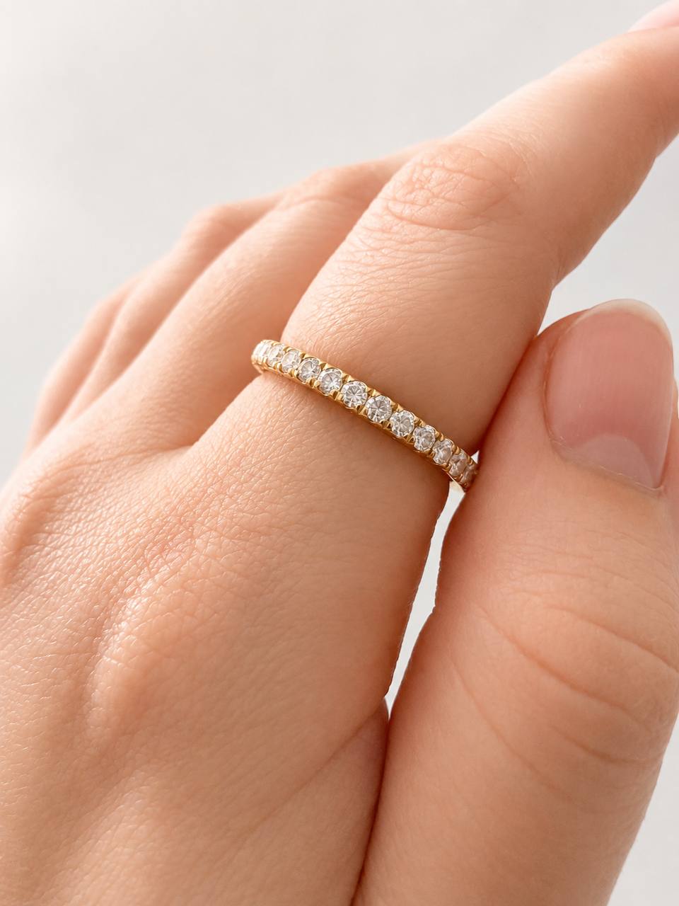 Crystal Eternity Ring