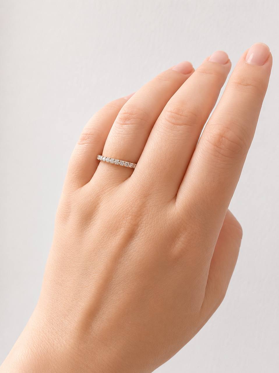 Crystal Eternity Ring