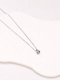 Silver Teardrop Pendant Necklace