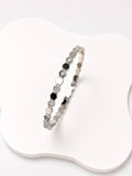 Silver Crystal Link Bracelet